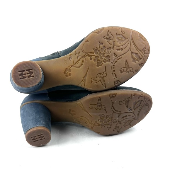 El Naturalista Colibri Ankle Boot 36 Blue Tone Leather Heeled Bootie Womens - Picture 8 of 9